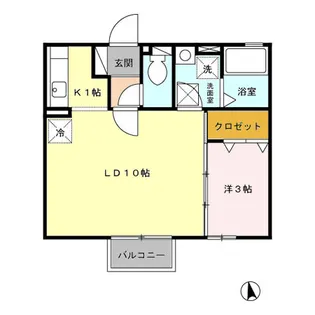 メゾンランコントル【1階】の間取り