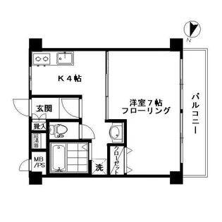 シュロス平山【1C号室】の間取り