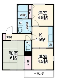 ドルフ北村【201号室】の間取り