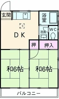 第二ハイツ芳兵衛【101号室】の間取り