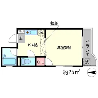 サンモールスクエア【3階】の間取り
