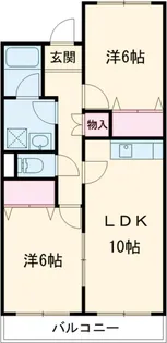 ユニバーサルマンションⅡ【2階】の間取り