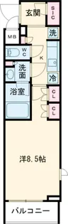 GRAN PASEO 四谷若葉【2階】の間取り
