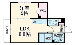 ASJ南流山【3階】の間取り