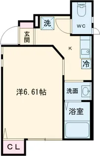 Gemini East&West【W102号室】の間取り