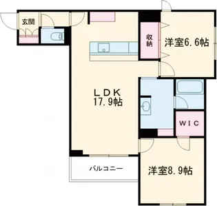 メリア調布【2階】の間取り