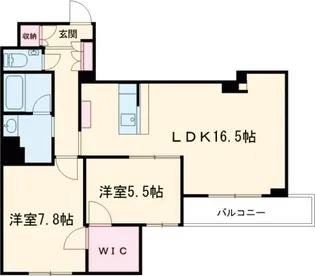 メリア調布【302号室】の間取り