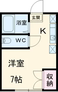 第二つくみ野コーポ【02020号室】の間取り