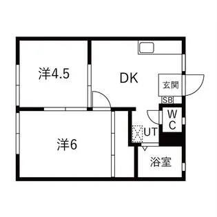 パナハイツ天神B【201号室】の間取り