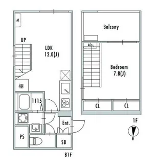 GRANPASEO 阿佐ヶ谷Ⅱ【003号室】の間取り
