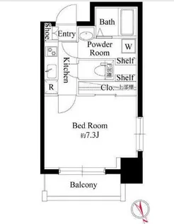 ストロベリーフィールズ広尾【3階】の間取り