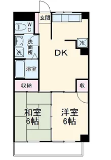 メゾンカワテ【201号室】の間取り