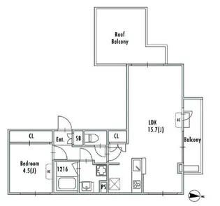GRANPASEO 阿佐ヶ谷Ⅱ【401号室】の間取り
