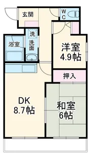 スタードミール【1階】の間取り