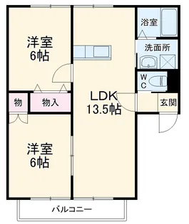 ウエストワン【1階】の間取り