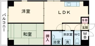 トーユーハイツ菊川【2階】の間取り