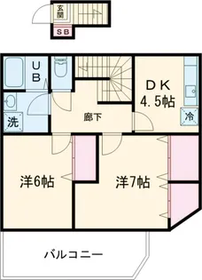 メゾントラスト鐘ヶ淵【201号室】の間取り