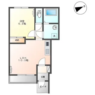 リオグランデ【101号室】の間取り