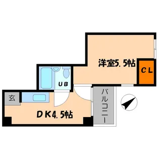 Uハイツ【5階】の間取り