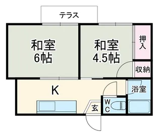 はねだコーポ【1階】の間取り