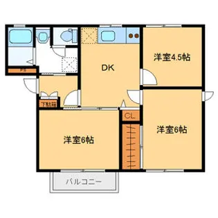 グレースハイツA【101号室】の間取り