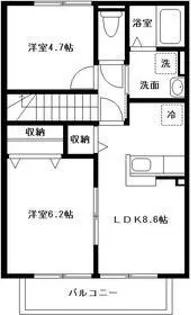 アムール【2階】の間取り