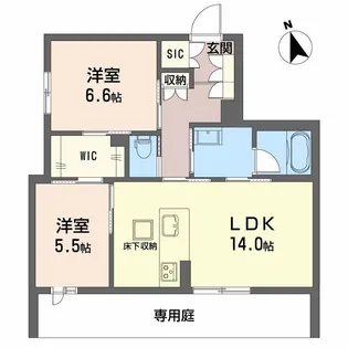 エスティーラ【1階】の間取り