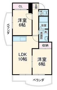 B・INSIDEⅡ【2階】の間取り