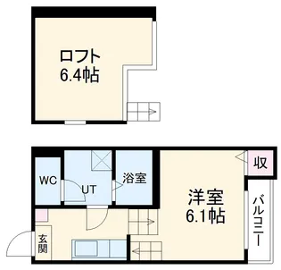 ロジュマン・ユイット【2階】の間取り
