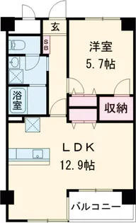 ウィルテラス船堀【6階】の間取り