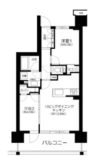 パークホームズ杉並上荻【8階】の間取り