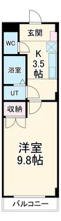 ポレール梅林【4階】の間取り