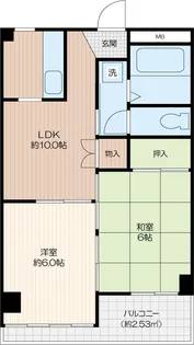 ディアコート東金【202号室】の間取り