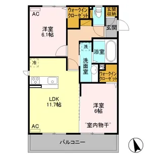 アントス A【3階】の間取り