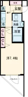 ARKMARK中野【401号室】の間取り