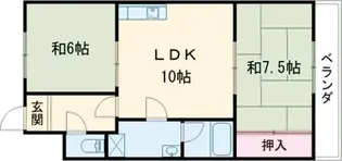 シャルム円山【202号室】の間取り