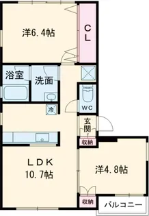サザンパレス【301号室】の間取り