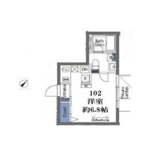 アヴァンタージュ恵比寿【1階】の間取り