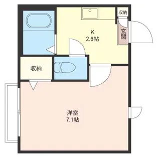 メルベーユ湘南【1階】の間取り
