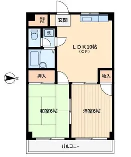 ジョウエツプラザ【4階】の間取り
