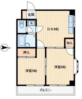 ジョウエツプラザ【201号室】の間取り