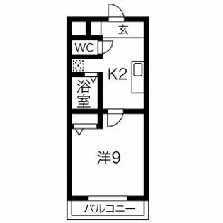 サニー金山【301号室】の間取り