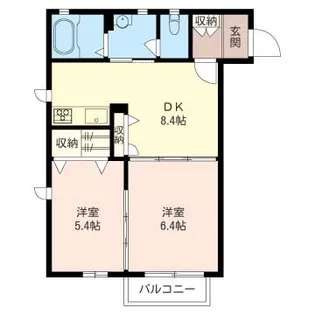 Garden【1階】の間取り