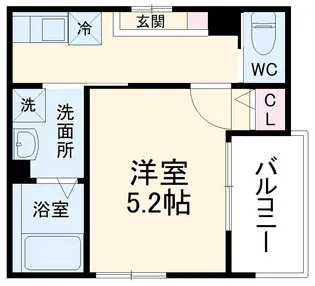 メルディア淵野辺【102号室】の間取り
