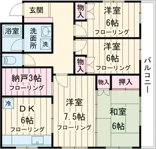 プライムホームズ132【3階】の間取り