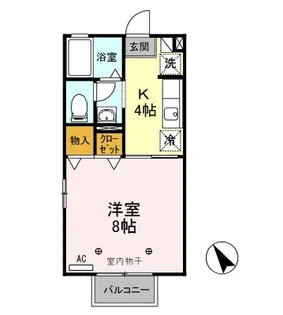 パークサイド城東【1階】の間取り
