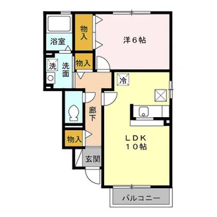 アロンディール A【1階】の間取り