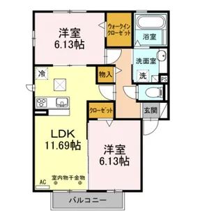 サンガーデン【1階】の間取り