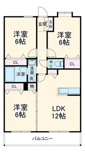 グランシャリオ湘南【103号室】の間取り