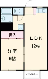 KNハイツA【1階】の間取り